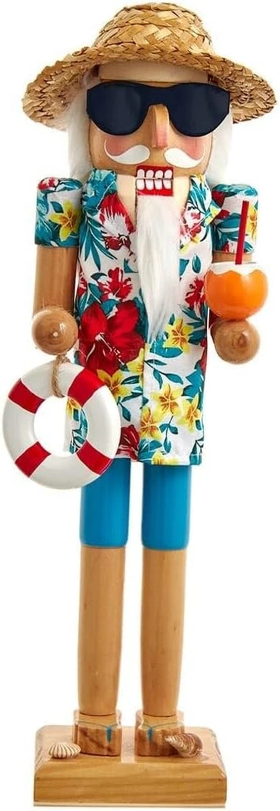 Kurt Adler 15-Inch Beach Santa Nutcracker