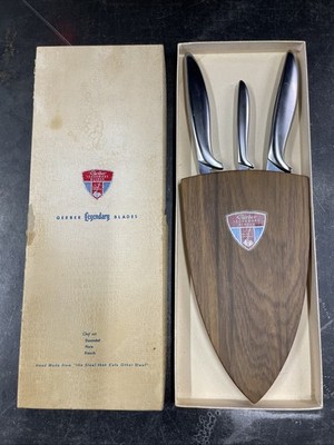 Gerber Legendary Blades Chef Set 3 Knives - Durendal, Pixie & French Made in USA