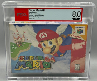 Super Mario 64 Nintendo 64 N64 CIB Complete PSA 8.0 Graded