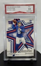 2025 Panini Rookies Stars Jaxson Dart Giants Rookie Card 137 Gem Mint 10
