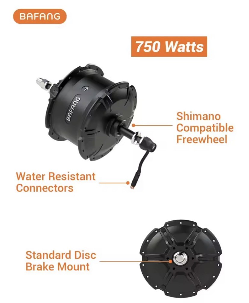 Bafang G060 Freehub 48V 750W  High Speed Brushless Gear Hub Motor 