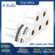 8Rolls 59mmx102mm Large White Shipping 300 Labels 30256 For Dymo LabelWriter