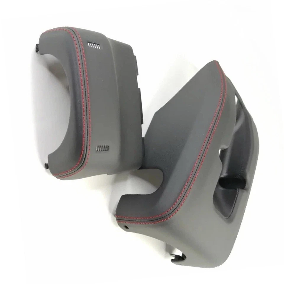 CUBIERTA COLUMNA DIRECCIÓN CUERO NEGRO Y ROJO PORSCHE 911 991 991.2 981 982 718 CXX Foto 4 de 4