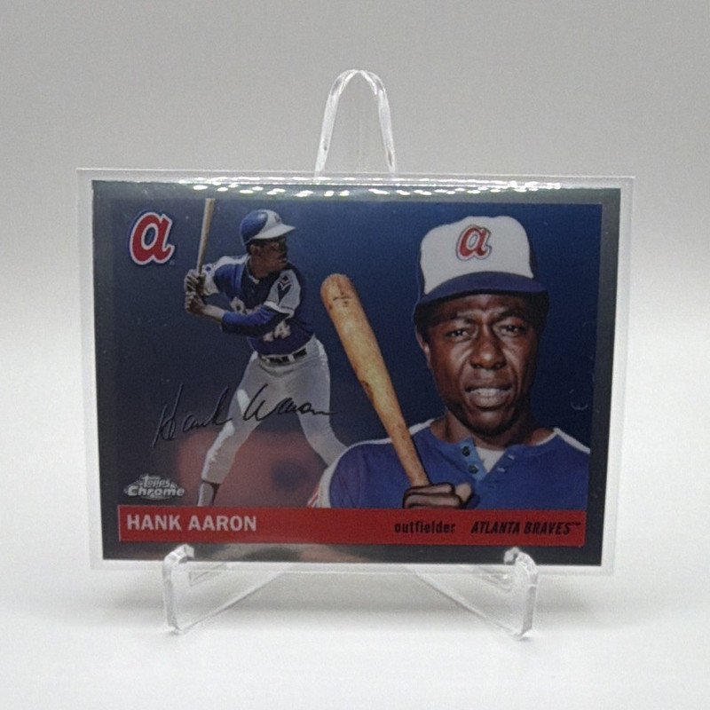 Topps 2025 Chrome Platinum Anniversary Hank Aaron  #432 Braves