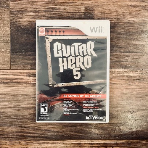 Guitar Hero 5 (Nintendo Wii, 2009) Complete - SHIPS FREE!