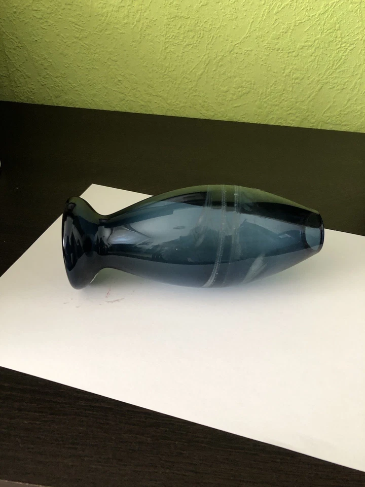 Mundgeblasene Kleine Blaue Vase - Bild 2 von 2