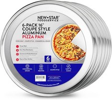 Aluminum Pizza Pan, 16-Inch, Pack of 6(Restaurant-Grade)