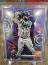 2025 Topps Cosmic Chrome Gleyber Torres Purple Nebula Refractor SP /150 Tigers