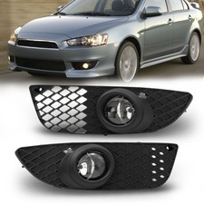 Fit For 2008-2014 Mitsubishi Lancer Sedan 4door Fog Lights Lamps Replacement-lr