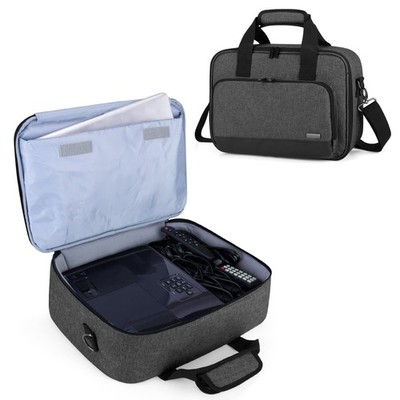 LUXJA Projector Case, Projector Bag with Protective Laptop Sleeve, Projector ...