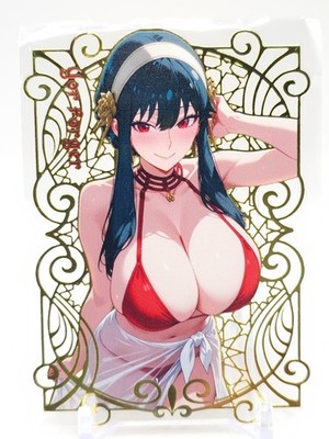 Goddess Story - Gold Metal Waifu Card - Yor Forger - NUMBERED #/100