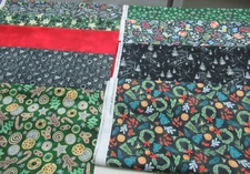 Michael Miller quilt-craft fabric MERRY LITTLE X-MAS mega bundle 10 styles Wow!