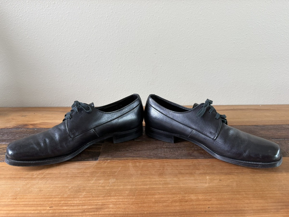 Vintage (60's/70's) Florsheim Plain Toe Blucher 723278 Black Shoes