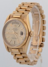 1979 Rolex Day-Date President Champagne Fluted 36mm 18K Yellow Gold Watch 18038 3