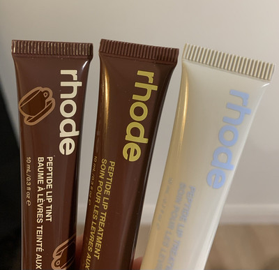 Rhode Sugarberry, Caramelized Banana, Espresso Scented Lip Treatments Trade Only