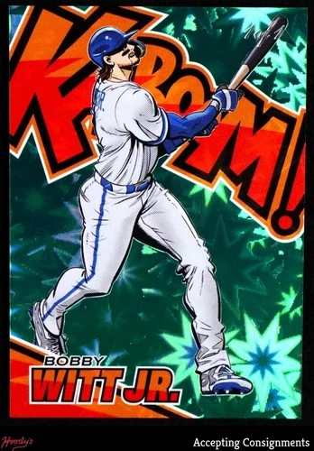 2026 Donruss Elite Kaboom Green #2 Bobby Witt Jr. 1/1 ROYALS