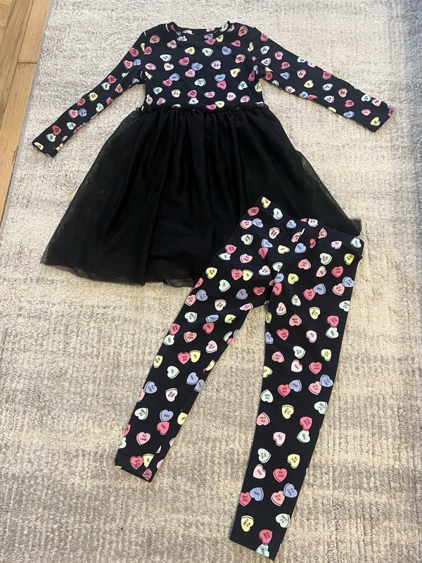 Girls L&D Valentine Cutie Tutu Set..size 6/7