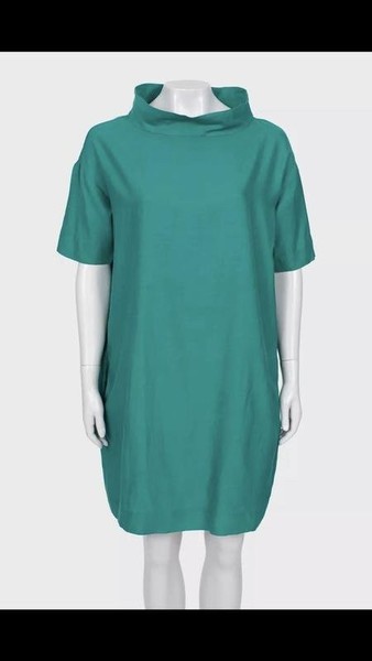 Women COS Dress Green Cotton 36 / S / 44 #6QWI