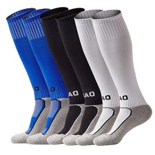 Soccer Socks for Kids Youth Adult 1/3/4/5 pairs Team Sport Knee High Long S...