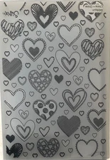 Sizzix Ellison 3D Textured Impressions Hearts Embossing Folder