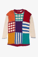 Vintage Patchwork Sweater 1990s