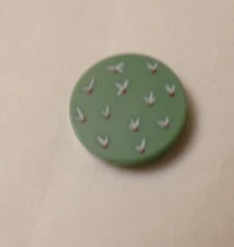 Lego x1 Green 2x2 Round Tile Cactus Pattern, 14769pb646 (028-67)