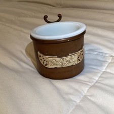 Rare Superb Ivory Bronze 1800’s Revival Signed Shaving Mug With Insert