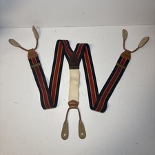 Brooks Brothers Suspenders Mens Blue Red Stri...