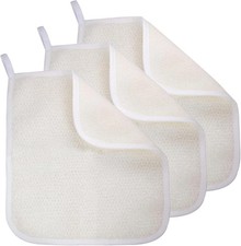 Exfoliating Washcloth 3 Pack, Shower Cloth for Body and Face Exfoliator Scrub...