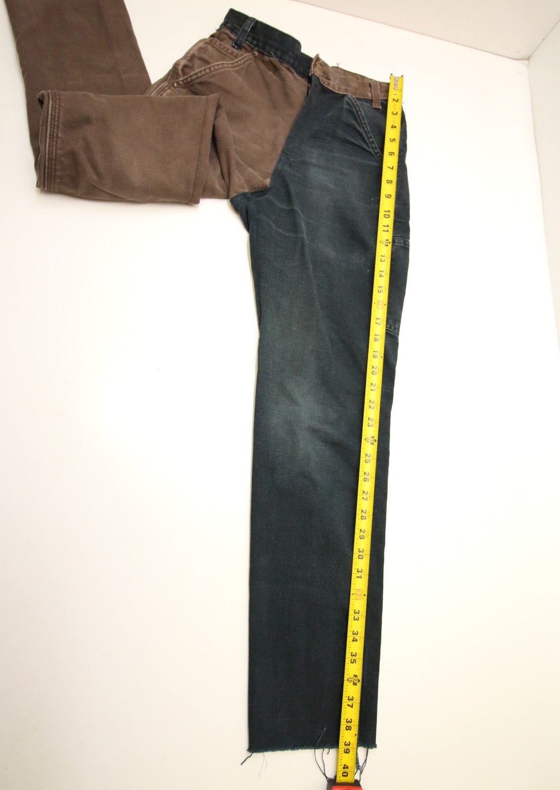 Carhartt Custom Split Patchwork Pants Womens 25 B… - image 15