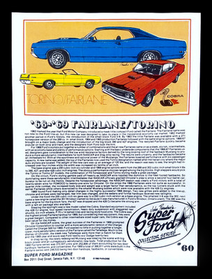 1968 1969 Ford Torino Fairlane Cobra SUPER FORD MAGAZINE Collector Literature