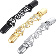 3 Pcs Waist Cincher Clips, Retro Shawl Shirt Clip Women Vintage Dress Cinch
