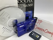 Excellent Nikon COOLPIX S6300 blue 16.0MP Digital Camera From JAPAN B392