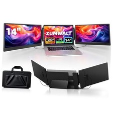 Laptop Screen Extender, 14" Triple Portable Monitor for 14" Triple Screen
