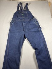 Vintage Wrangler Work Wear Overalls Sz 44x32 Made In USA 100% Cotton