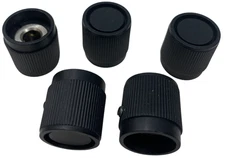 5x Rogan RB67-1-DC-M-3/16  Single Bar Control Knob Black Round 18mm OD 6.4mm ID
