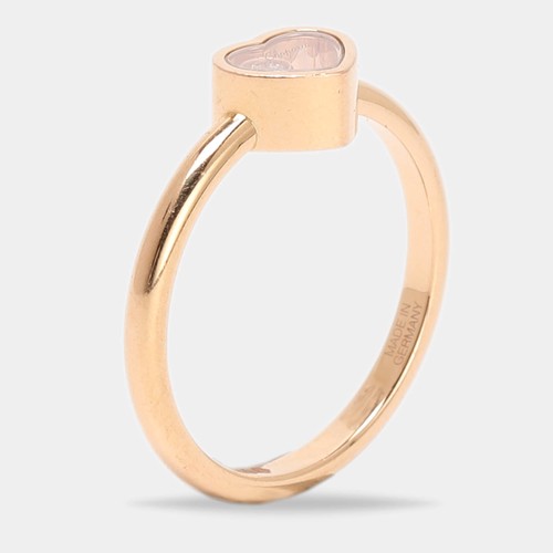 Chopard Happy Diamonds Icon Diamond 18k Yellow Gold Ring Size 50.5