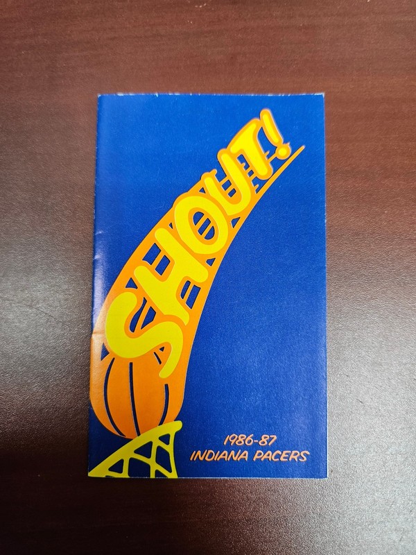 ES25 Indiana Pacers 1986/87 NBA Basketball Pocket Schedule - Ticketmaster/Miller