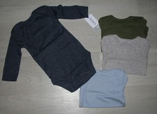 4 Carter's Baby Boy 3 Mon Footed Sleepers Romper Outfits Clothes NEW long sleeve