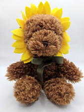 Aurora Sunflower Brown Plush Stuffed Animal Yellow Petals Small 2022
