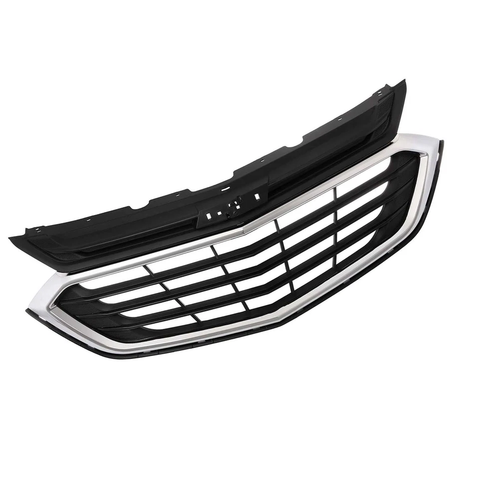 Fit For Chevrolet Equinox 2018 2019 2020 Front Bumper Upper Grille Black&Chrome - Изображение 3 из 4