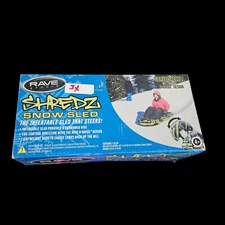 NEW RAVE Sports Shredz Inflatable Snow Sled The Inflatable Sled That Steers NOS