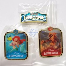 Disney Lorcana TCG Chinese Promo Ariel Lion King Logo Set of 3pcs Combo Badge