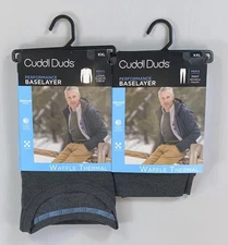 Men's Cuddl Duds Performance XXL Thermal Baselayer Shirt Pants 2 Piece Set NEW