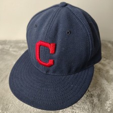 CLEVELAND INDIANS Hat Blue Fitted 7 1/2 Class...