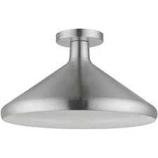 Livex Lighting 41020-66 Geneva Semi-Flush Mount Brushed Aluminum