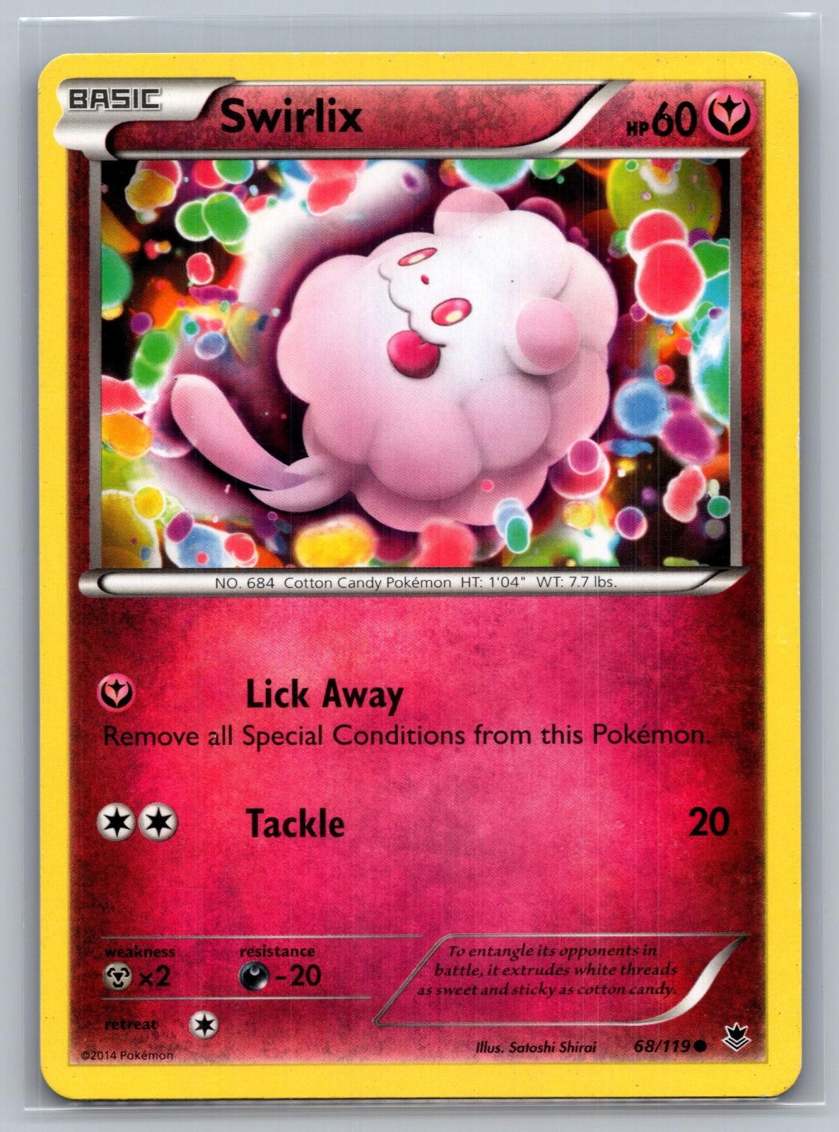 Swirlix 68/119 Common Phantom Forces Pokemon Lightly Played