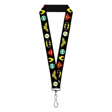 Buckle-Down Men's Lanyard-Justice League, Multicolor, Standard