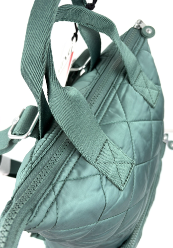 Kipling 'Emina Up' Back Pack - Soft Quilted Green - New With Tags - Picture 4 of 8