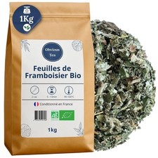Feuilles de Framboisier Bio - Infusion Nature en Vrac, 100% Naturel, Sans OGM